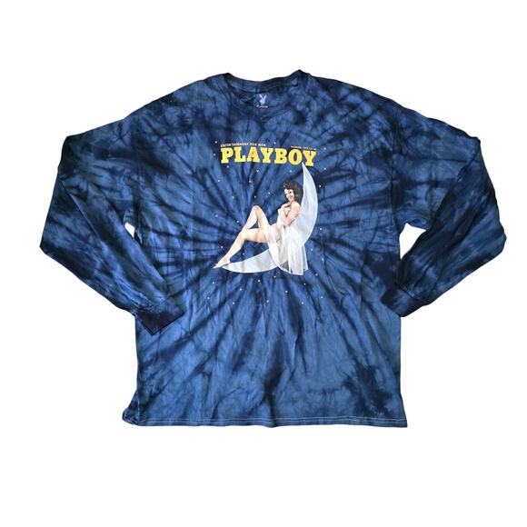 PLAYBOY Other - Playboy Long Sleeve Shirt Men’s 2XL Tie-Dye Graphic Vintage Style